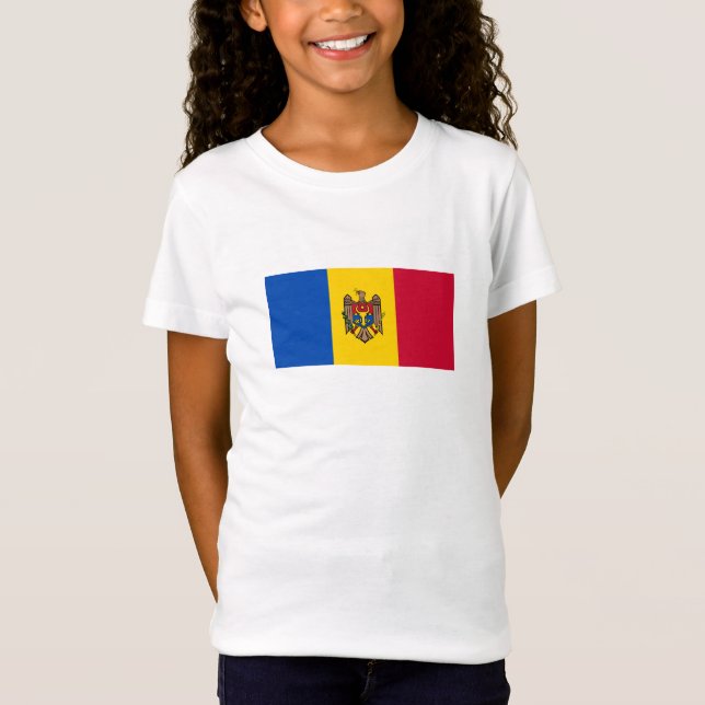 T-Shirt Drapeau de la Moldavie (Devant)