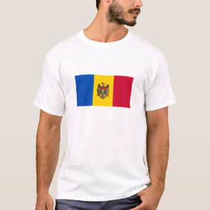 T-shirt Drapeau de la Moldavie