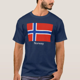 T-shirt Drapeau de la Norvège