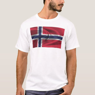 T-shirt Drapeau De La Norvège