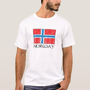 T-shirt Drapeau de la Norvège