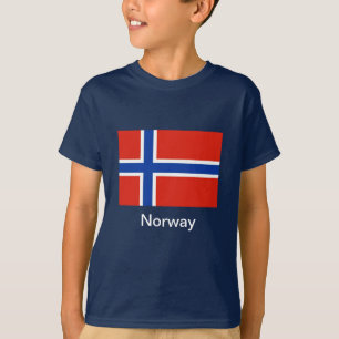 T-shirt Drapeau de la Norvège