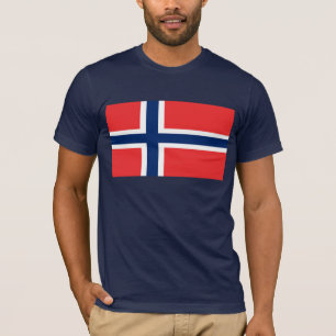 T-shirt Drapeau de la Norvège