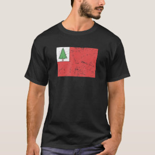 T-shirt Drapeau De La Nouvelle-Angleterre 1776 Guerre Révo