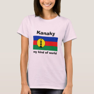 T-shirt Drapeau de la Nouvelle-Calédonie + Carte + T-shir