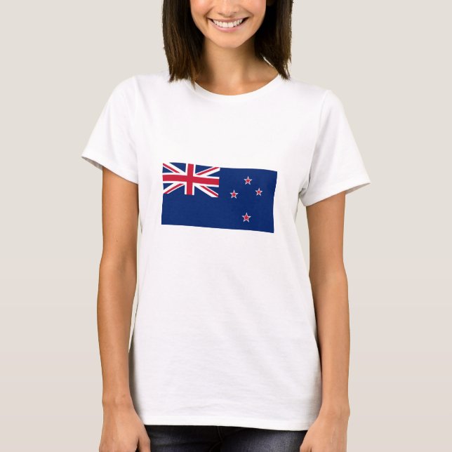 T-shirt Drapeau de la Nouvelle-Zélande (Devant)