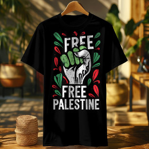 T-shirt drapeau de la palestine libre