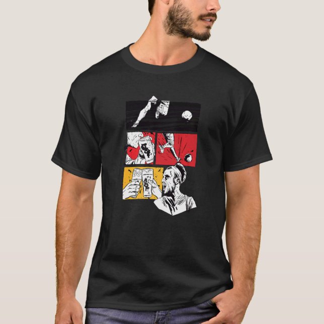 T-shirt Drapeau de la Passion Allemagne de football (Devant)