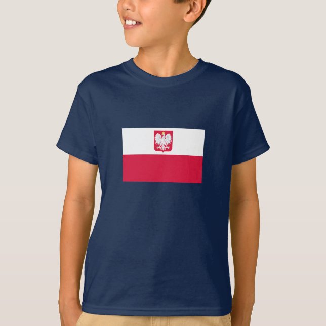 T-shirt Drapeau de la Pologne (Devant)