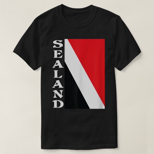 T-shirt Drapeau de la Principauté de Sealand  (Design devant)