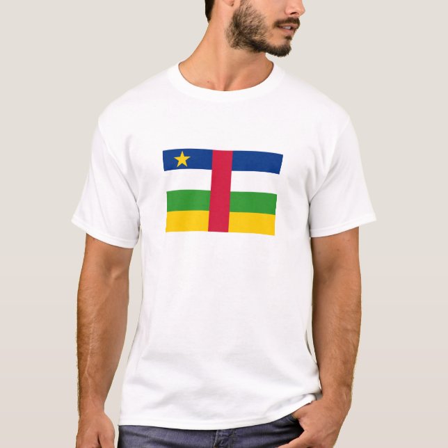T-shirt Drapeau de la République centrafricaine (Devant)