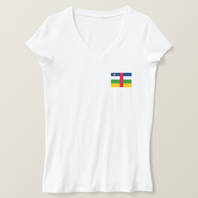 T-shirt Drapeau de la République centrafricaine (Design devant)