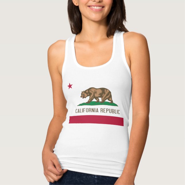 T-shirt Drapeau de la République de Californie (Devant)