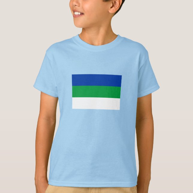 T-shirt Drapeau de la République de Komi (Devant)