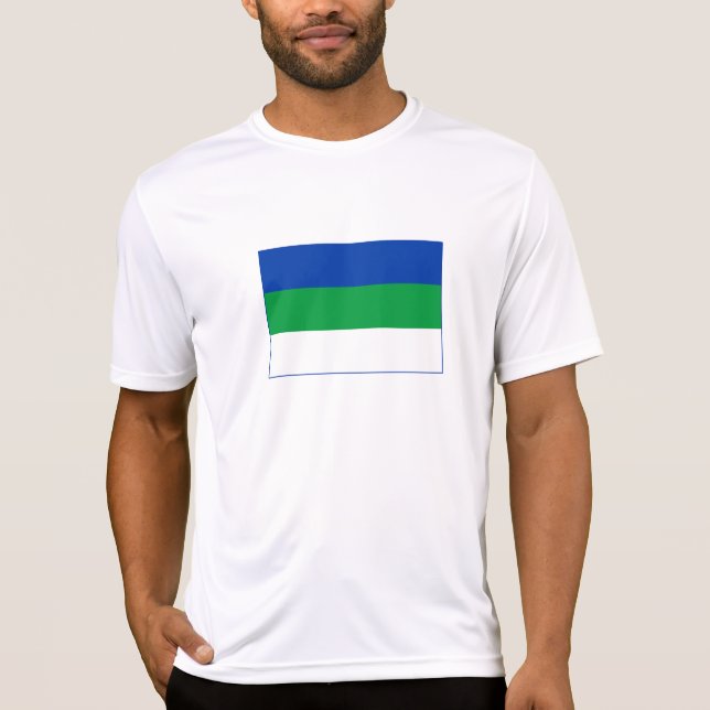 T-shirt Drapeau de la République de Komi (Devant)