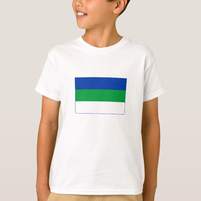 T-shirt Drapeau de la République de Komi (Devant)
