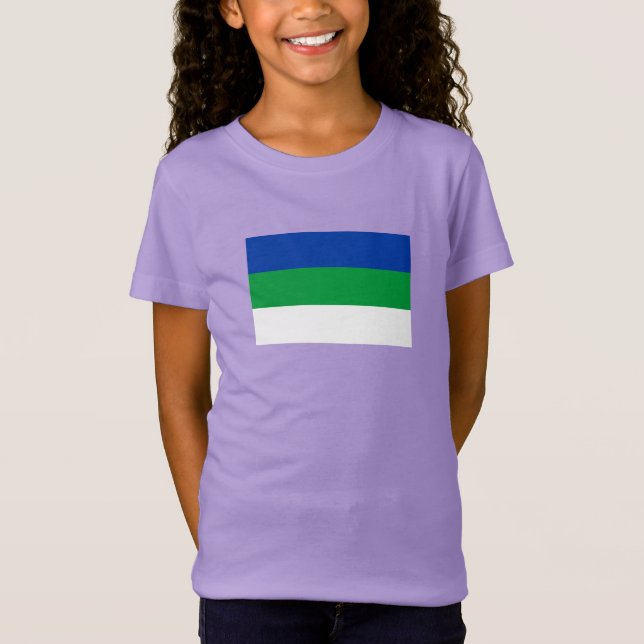 T-Shirt Drapeau de la République de Komi (Devant)