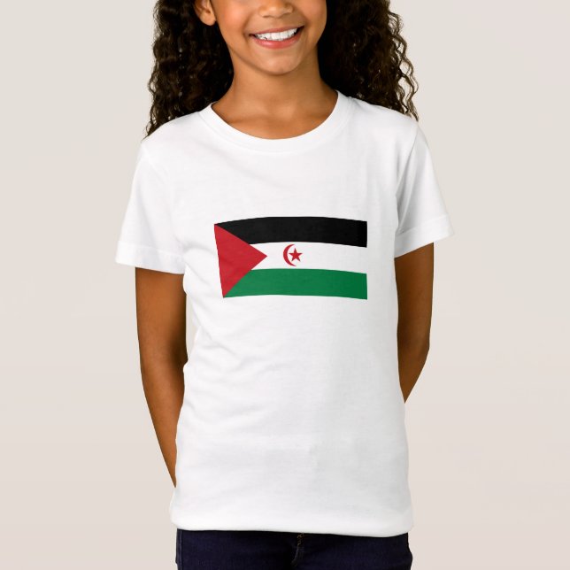 T-Shirt Drapeau de la République démocratique arabe sahrao (Devant)