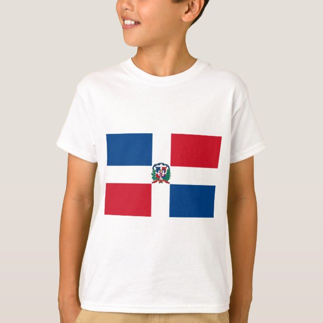 T-shirt Drapeau de la République dominicaine (Devant)