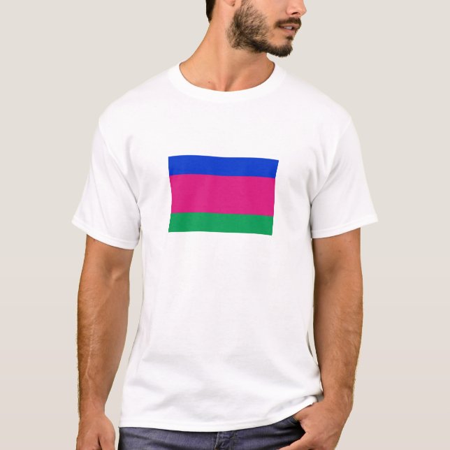 T-shirt Drapeau de la République populaire du Kuban (Devant)