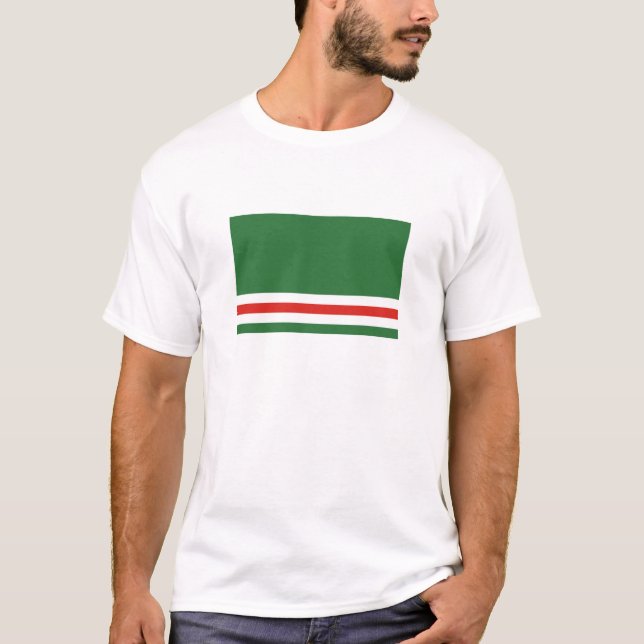 T-shirt Drapeau de la République tchétchène d'Ichkeria (Devant)