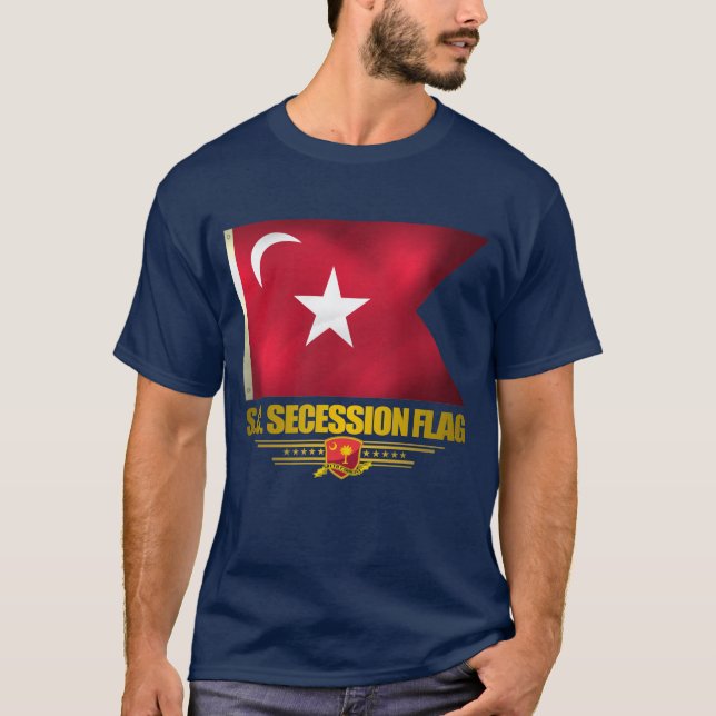 T-shirt Drapeau de la sécession de la Caroline du Sud (Devant)