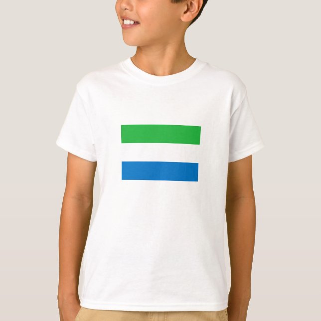 T-shirt Drapeau de la Sierra Leone (Devant)