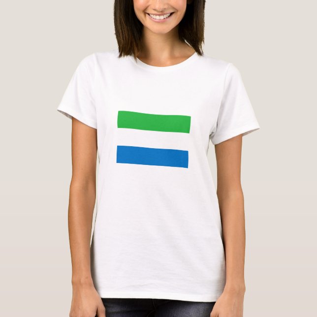 T-shirt Drapeau de la Sierra Leone (Devant)