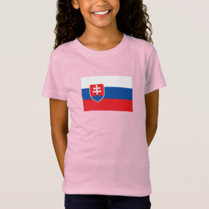 T-Shirt Drapeau de la Slovaquie