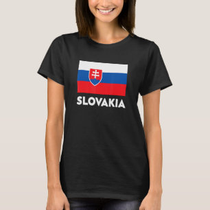 T-shirt Drapeau de la Slovaquie bleu blanc rouge