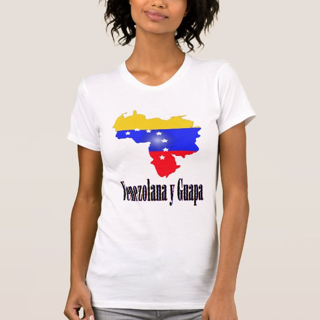 T-shirt Drapeau de la typographie vénézuélienne du tricolo (Devant)