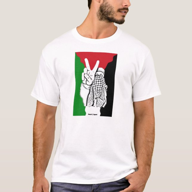 T-shirt Drapeau de la victoire palestinienne (Devant)