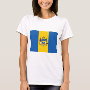 T-shirt Drapeau de la ville de Philadelphie (Pennsylvanie)