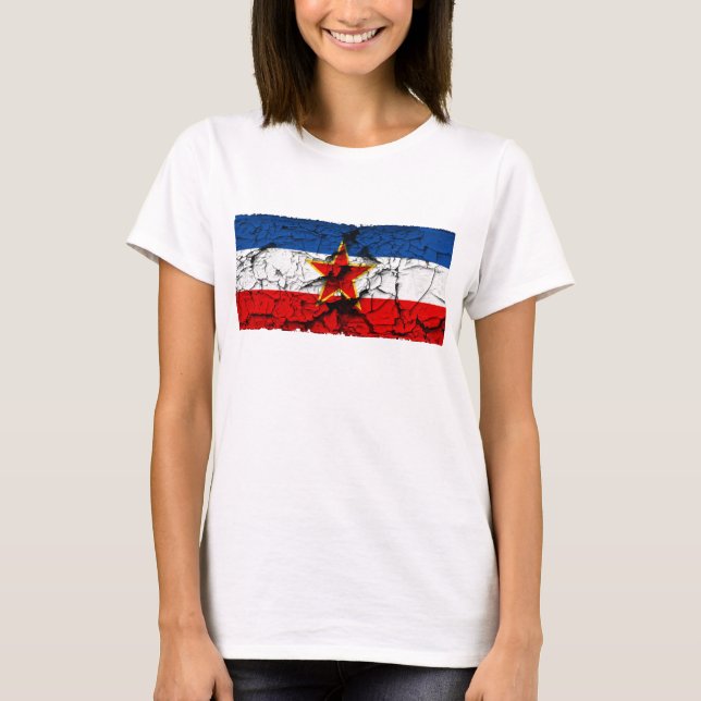 T-shirt Drapeau de la Yougoslavie (Devant)