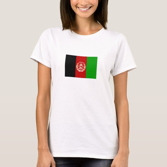 T-shirt Drapeau de l'Afghanistan patriotique (Devant)