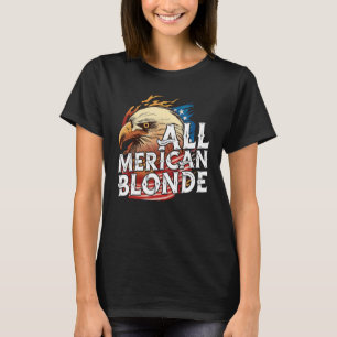 T-shirt Drapeau de l'Aigle de la Fête 4 juillet de l'Aigle
