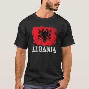 T-shirt Drapeau De L'Albanie vintage Pour L'Albanie