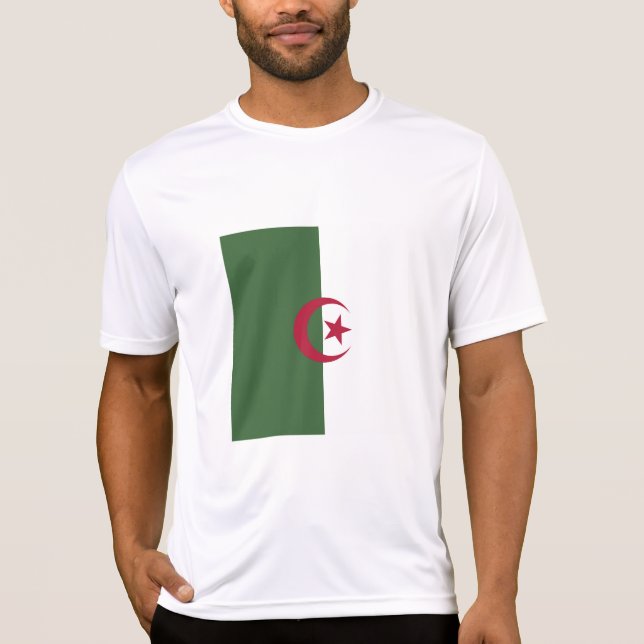 T-shirt Drapeau de l'Algérie (Devant)