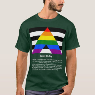 T-shirt Drapeau de l'Allié droit #tee #LGBTQ+