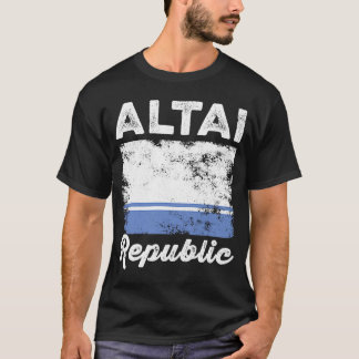 T-shirt Drapeau de l'Altaï Hommes déçus Femmes Enfants Alt