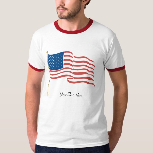 T-shirt Drapeau de l'Amérique (Devant)
