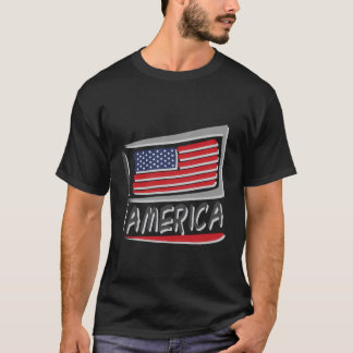 T-shirt Drapeau de l'Amérique nationale