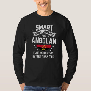 T-shirt Drapeau de l'Angola Fierté native  Angola Racines 