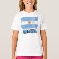Drapeau de l'Argentine (Grunge look)