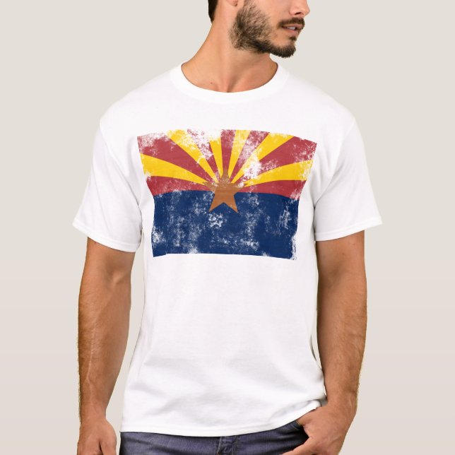 T-shirt Drapeau de l'Arizona (Devant)