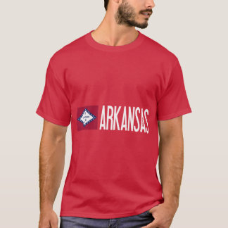 T-shirt Drapeau de l'Arkansas Arkansan Arkansas