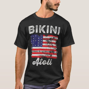 T-shirt Drapeau de l'atoll de Bikini Distorsion Hommes Fem
