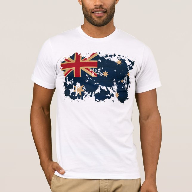 T-shirt Drapeau de l'Australie (Devant)