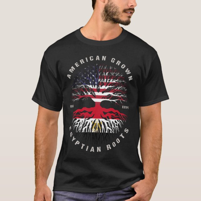 T-shirt Drapeau de l'Egypte : Les racines égyptiennes gran (Devant)