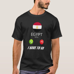 T-shirt Drapeau de l'Égypte Souvenir l'Égypte Appelle Appe